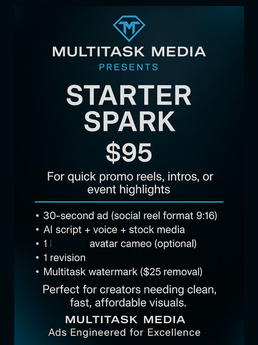 Starter Spark Package — Light Up Your Brand’s First Impression